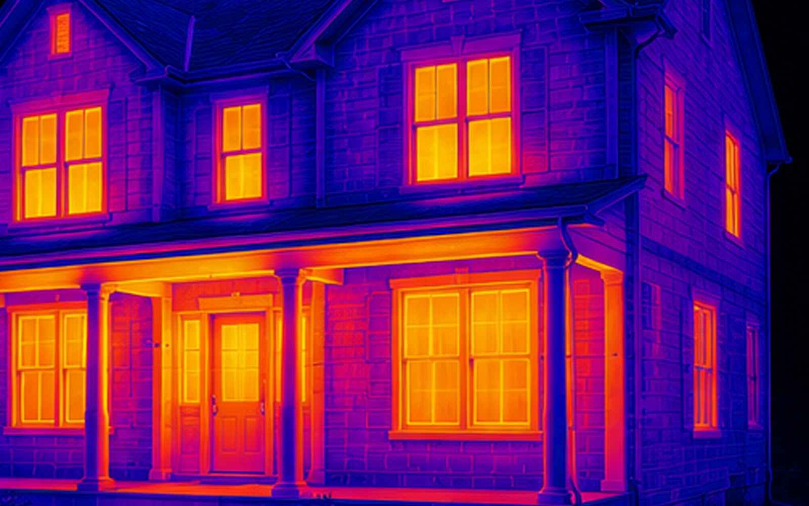 Infrared thermal imaging scan